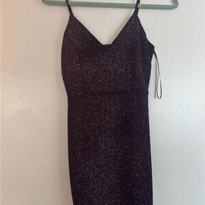 Windsor Purple Sparkle Mini Dress